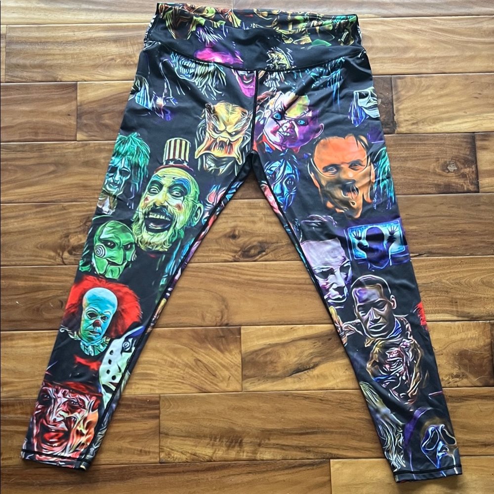 Colorful Horror-Themed Leggings